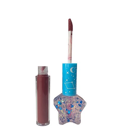 GLOSS LABIAL GLITTER ESTRELA AZUL - LOVE RAIN