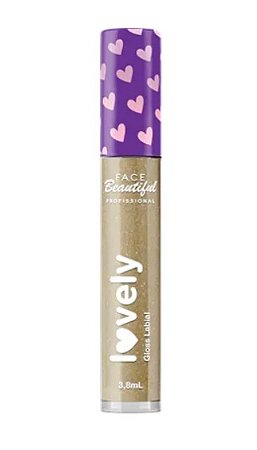 Gloss Labial Lovely by Face Beautiful - Cor 01
