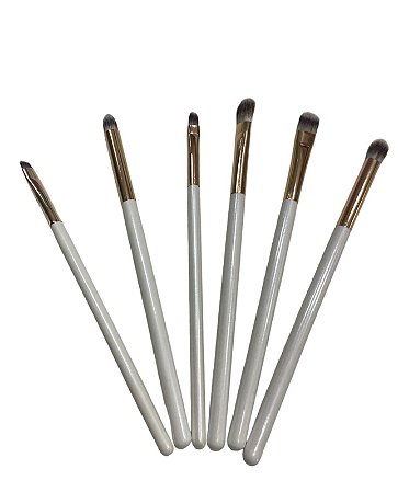 Kit de Pincéis 6 peças Branco - Dafu