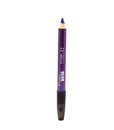 Lápis com Glitter para Olhos 2 em 1 (Roxo) - Pink 21