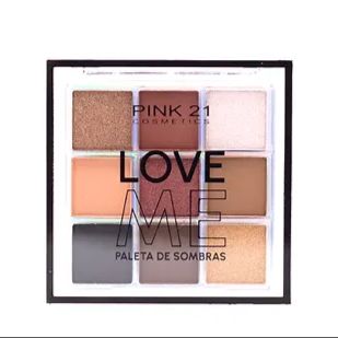 Paleta de Sombras Love Me Cor 1 - Pink 21