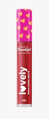 Batom Líquido Matte Vegano Lovely B12 - Face Beautiful