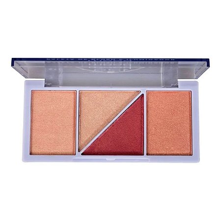 Paleta de Blush e Iluminador Feels Mood 02 - Ruby Rose