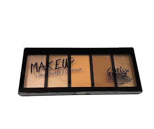 Paleta de Contorno e Iluminador - Cor 02 - Miss France