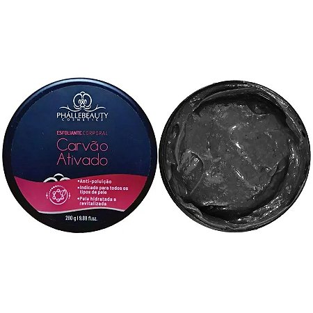 Esfoliante Corpo Carvão Ativado - Phállebeauty