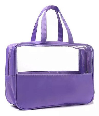 Bolsa Multifuncional Com transparência Média - Lilás