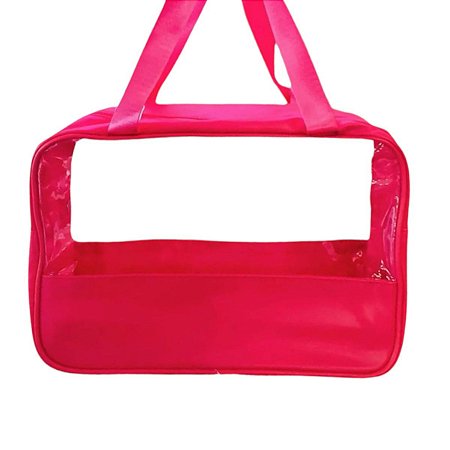 Bolsa Multifuncional Com transparência Média - Rosa Escuro