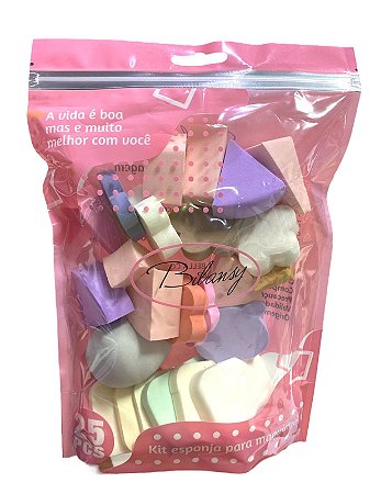 Kit com 25 Esponjas Diversas - Bilansy
