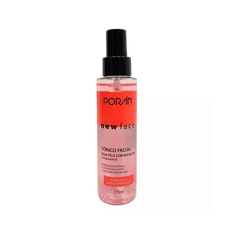 Tônico Para Pele Com Manchas New Face 120ml - Porán