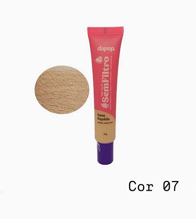 Base Líquida #Sem Filtro cor 07 - Dapop