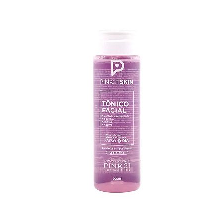 Tônico Facial 200ml Skin - Pink21