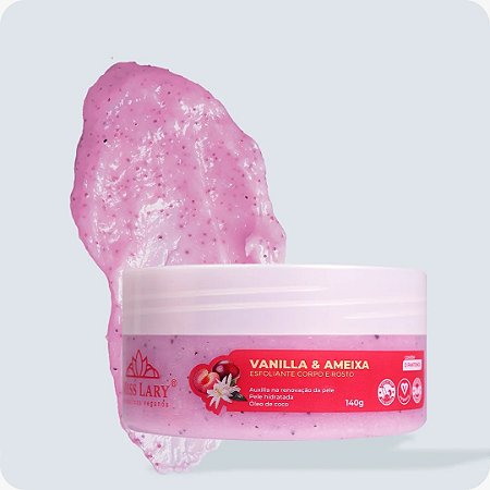 Esfoliante Corpo e Rosto Vanilla e Ameixa - Miss Lary