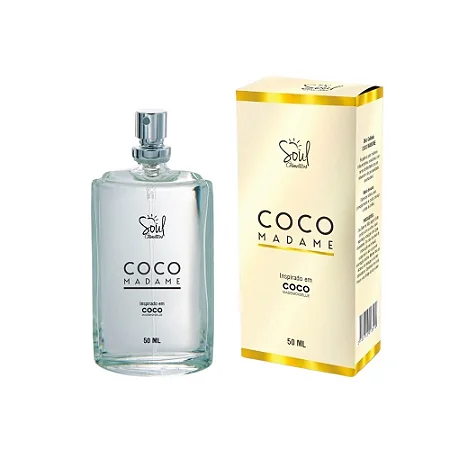 Colônia Feminina Coco Madame Inspirado em Coco Mademoiselle Soul Cosméticos
