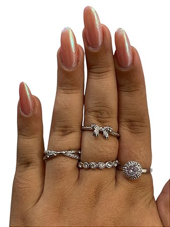 CONJUNTO DE ANÉIS (PRATA) A2