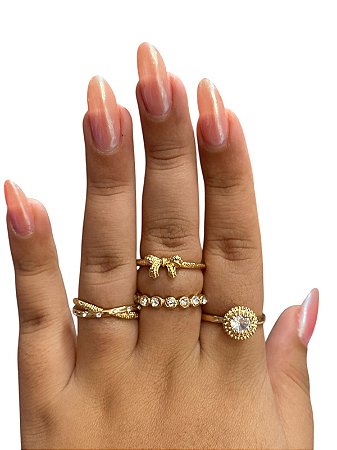 CONJUNTO DE ANÉIS (DOURADO) A2