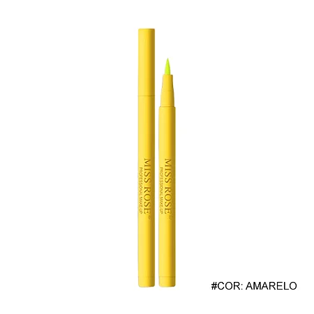 Caneta colorida 24h Amarelo - Miss Rôse