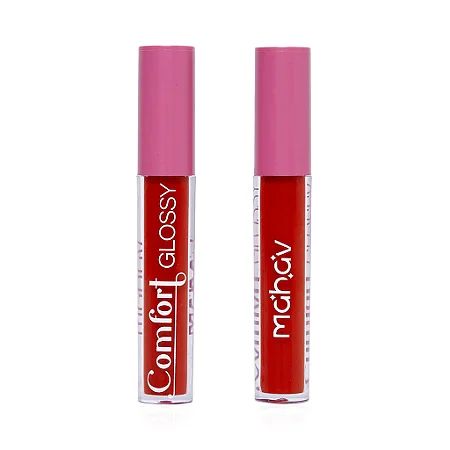 Gloss Labial Comfot Mahav - Vermelho Arrasany