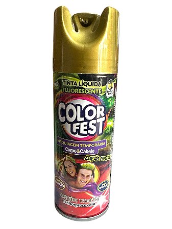 Tinta Spray Corpo e Cabelo - Ouro