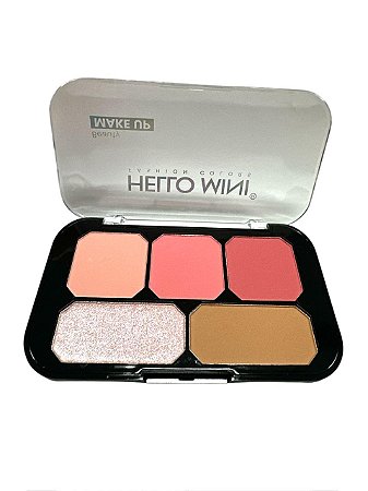 Blush Iluminador e Contorno -Hello Mini cor - 01