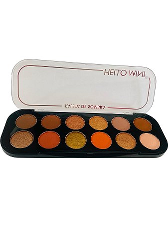 Paleta de Sombra Cintilante 12 Cores - Hello Mini COR 02