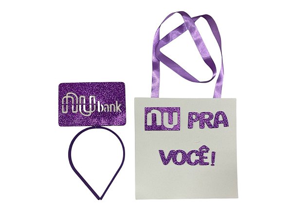 Arquinho e plaquinha Nubank