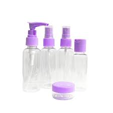 Kit Viagem Frasco e Spray com 5 Unidades - BRANCO