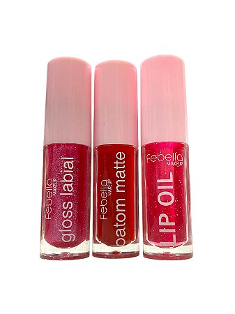 Trio labial Boca Linda COR 06- Febella