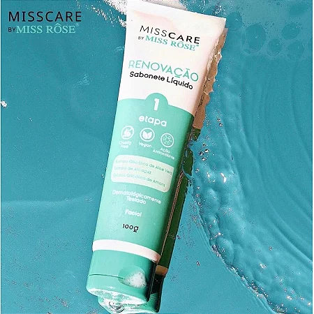 Sabonete Líquido Renovação Facial Etapa 1 Miss Care Miss Rosê