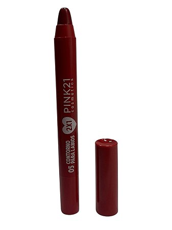 Lápis para contorno labial 2 em 1 Cor 05- PINK 21