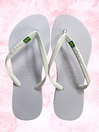 HAVAIANAS - BRANCA BANDEIRA DO BRASIL
