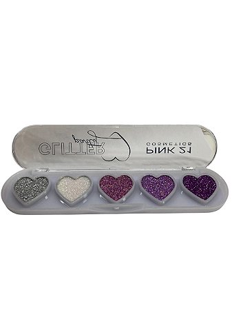 Paleta Glitter Prensado PARTY Cor 01 - Pink 21