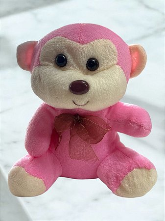 PELÚCIA MACAQUINHO ROSA