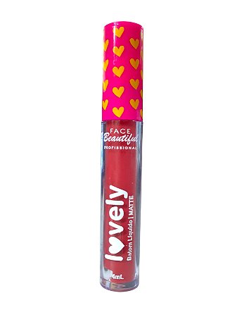 Batom Líquido Matte Vegano Lovely COR21- Face Beautiful
