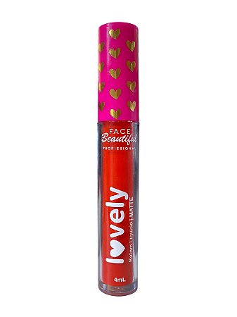 Batom Líquido Matte Vegano Lovely COR15- Face Beautiful