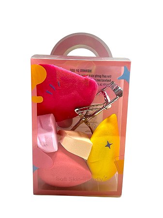 Kit de Esponjas Com 5 Unidades + CURVEX - MAKEUP PUFF