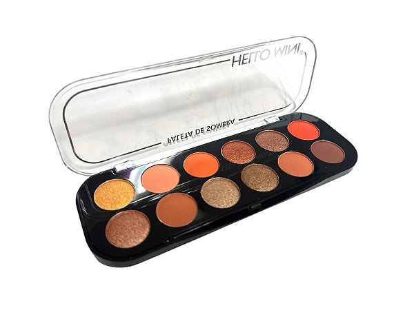 Paleta de Sombra Cintilante 12 Cores - Hello Mini COR 01
