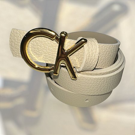 Cinto de grife -Calvin Klein(Bege)