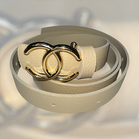 Cinto de grife -Chanel(Bege)