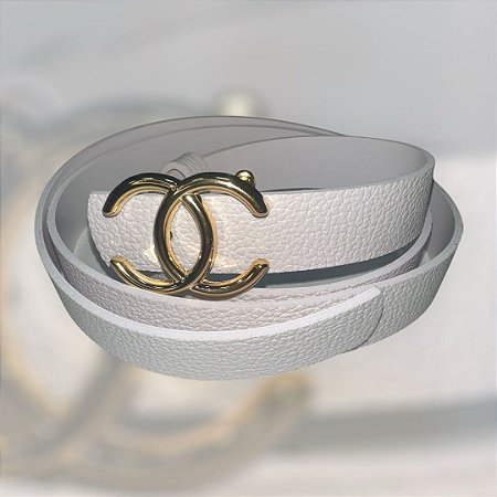 Cinto de grife -Chanel(Branco)