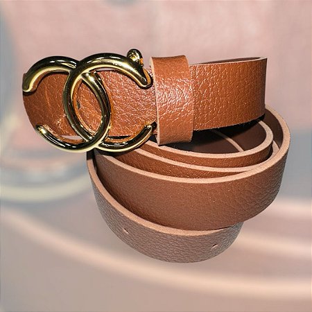 Cinto de grife -Chanel(Marrom escuro)