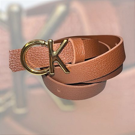 Cinto de grife -Calvin Klein(Marrom escuro)