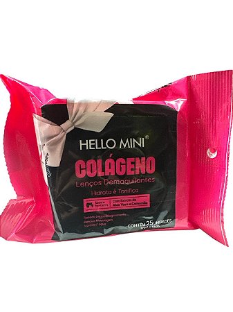 Lenço Demaquilante Colágeno- Hello Mini