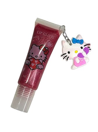 GLOSS HELLO KITTY COM CHAVEIRO