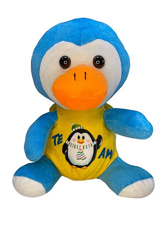 Pelúcia - Pinguim te amo com pinguim na barriga