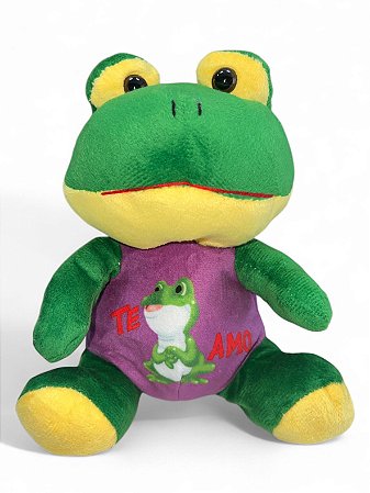 Pelúcia - Sapo com sapo na barriga te amo