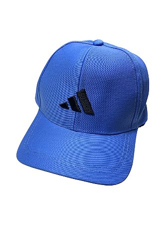 Boné inspirado na Adidas(símbolo preto no meio)- AZUL ROYAL