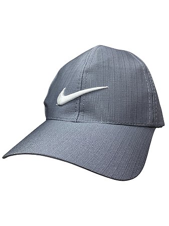Boné inspirado na Nike(símbolo banco no meio)- CINZA