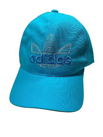 Boné inspirado na Adidas(nome dentro do símbolo)- Azul Piscina