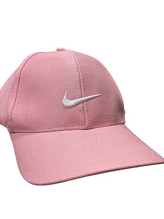 Boné inspirado na Nike(símbolo branco)- Vermelho