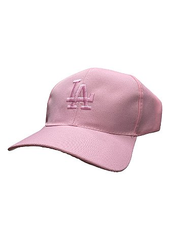 Boné inspirado na LA(logo rosa)-ROSA